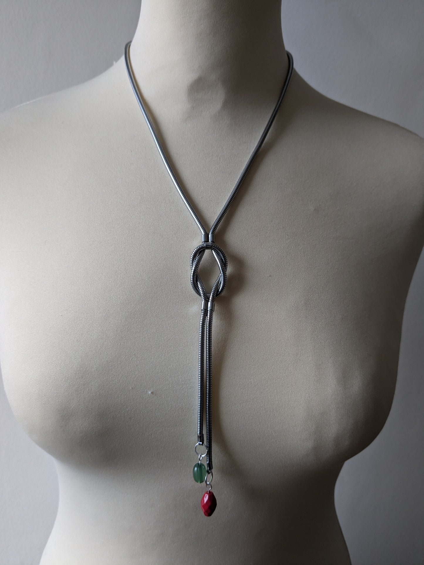 Long Snake Chain Y Necklace