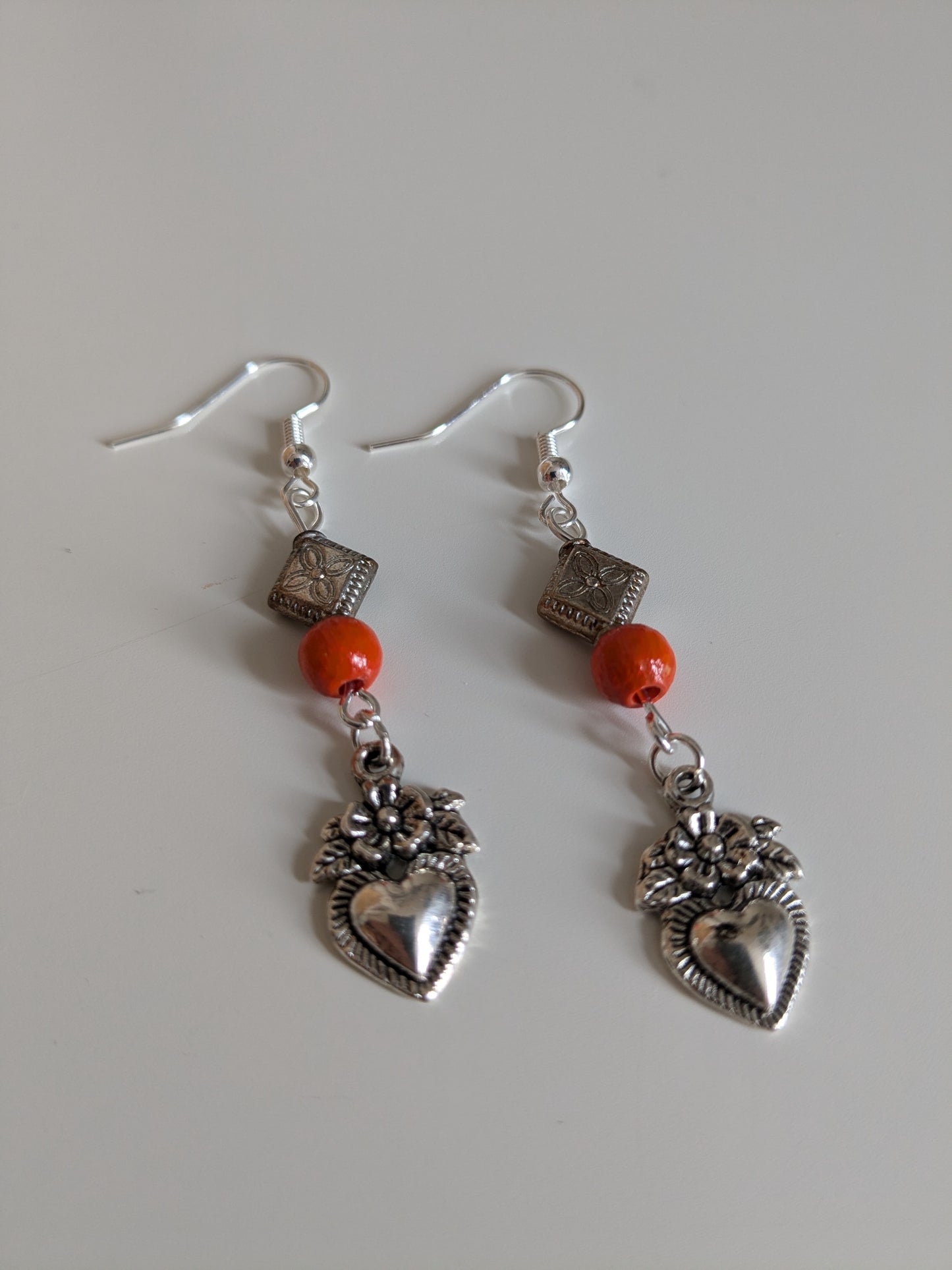 Heart Charm Earrings