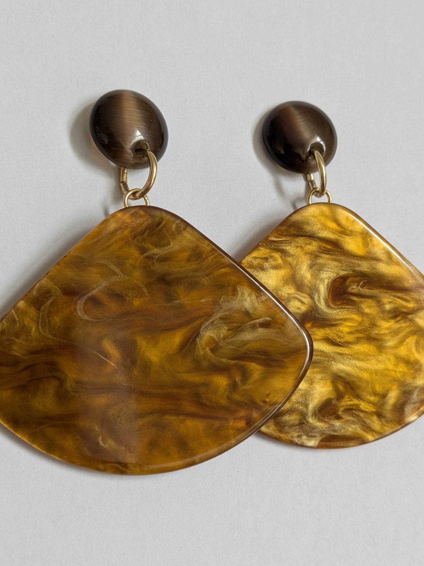 Statement Marble Earrings