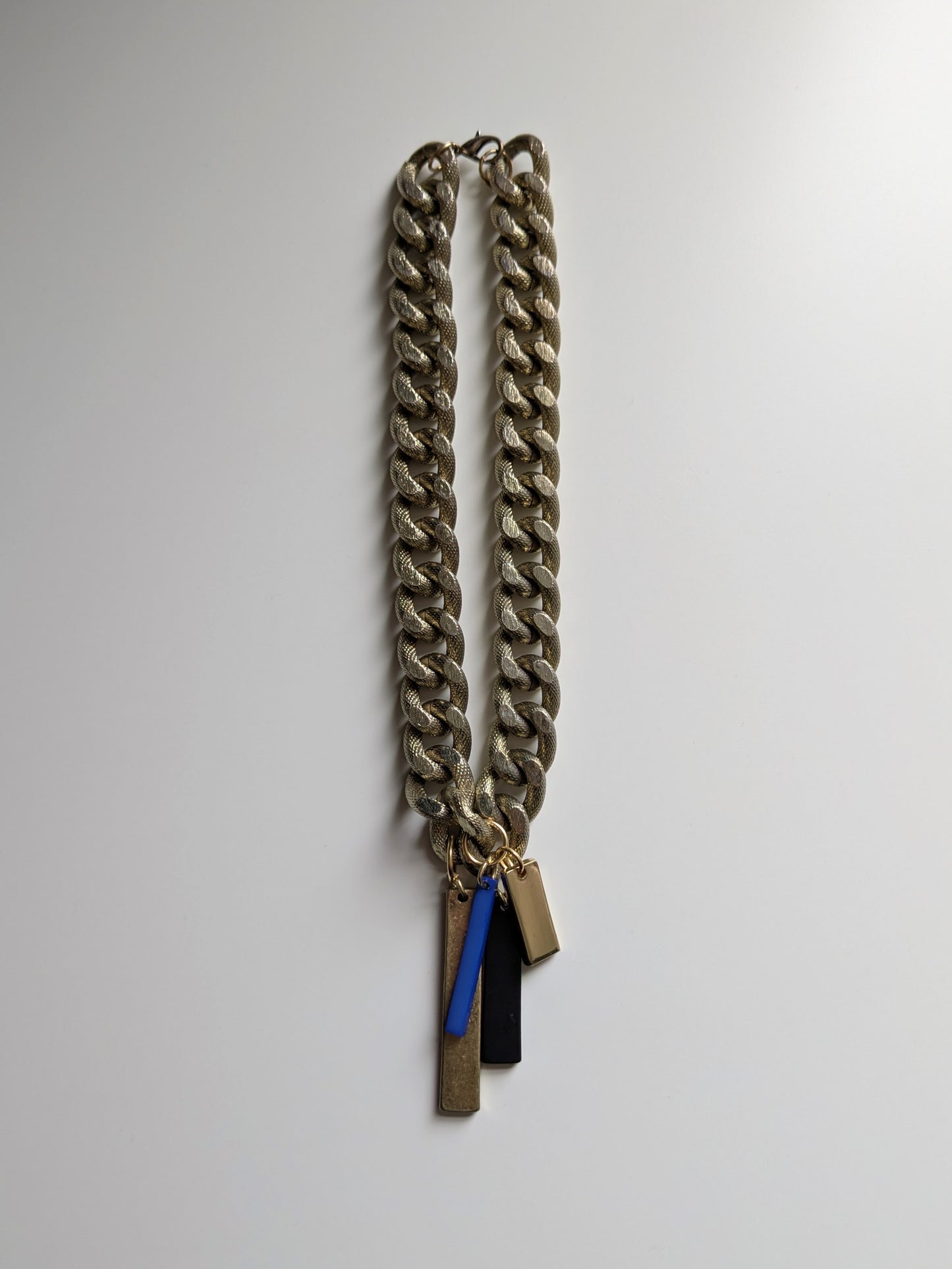 Punk Bar Charm Choker Necklace