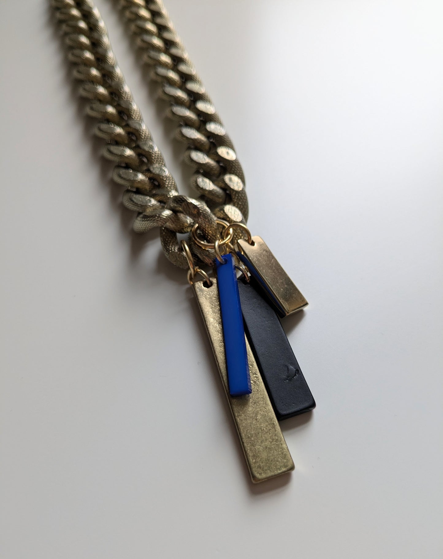 Punk Bar Charm Choker Necklace