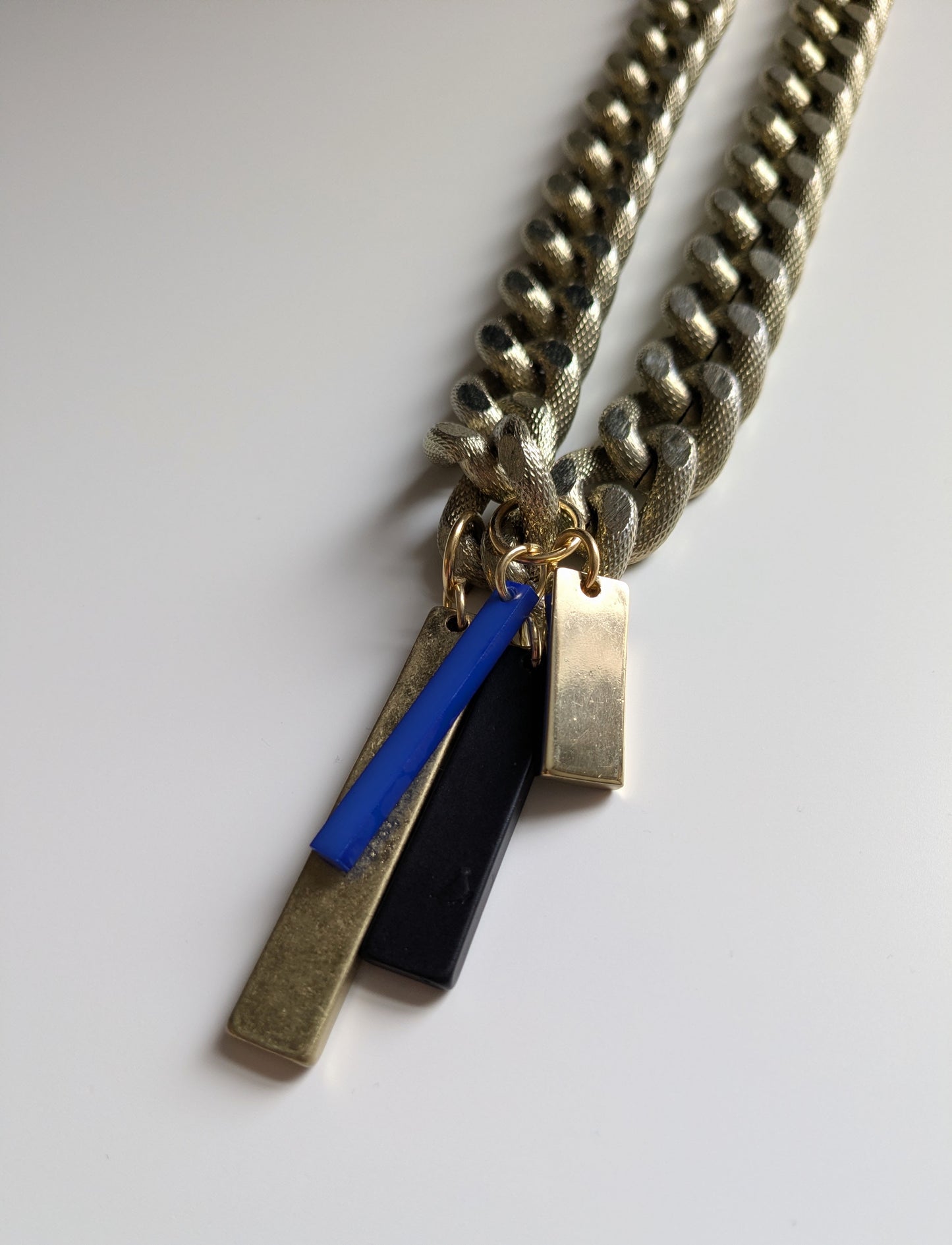 Punk Bar Charm Choker Necklace