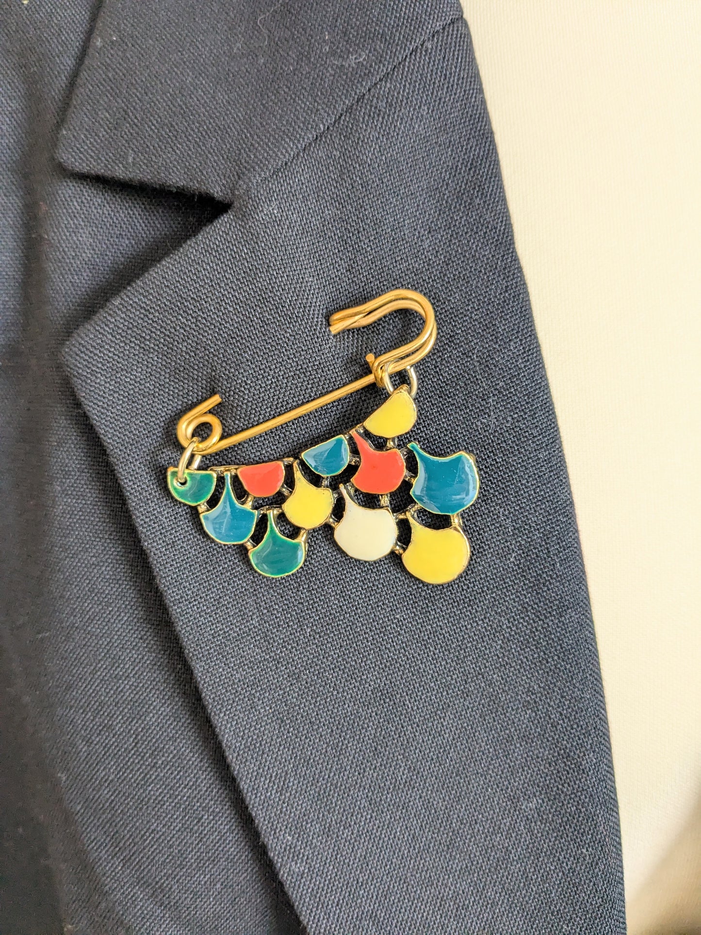 Colourful Pin Brooch