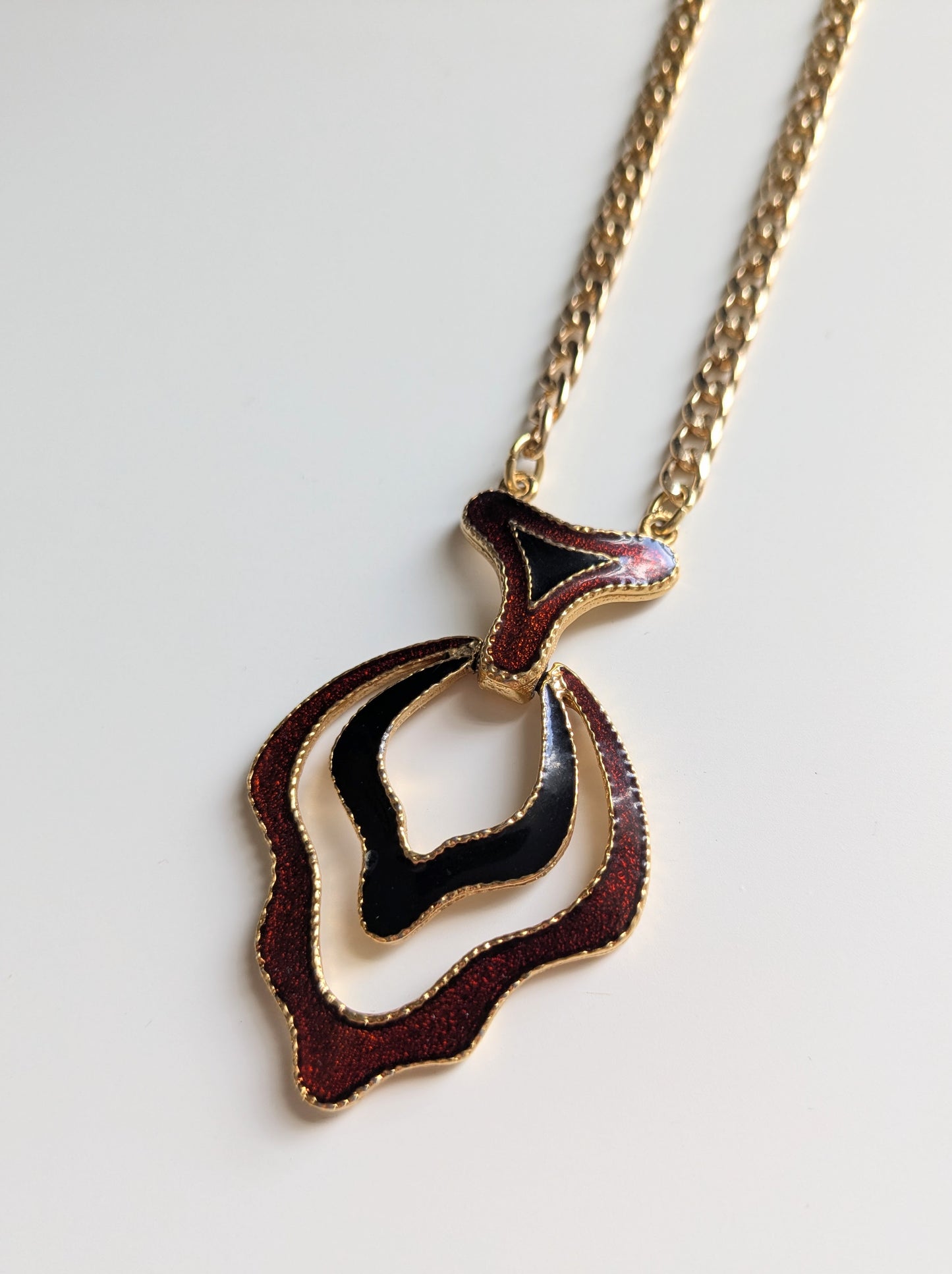 Enamelled Swing Charm Necklace