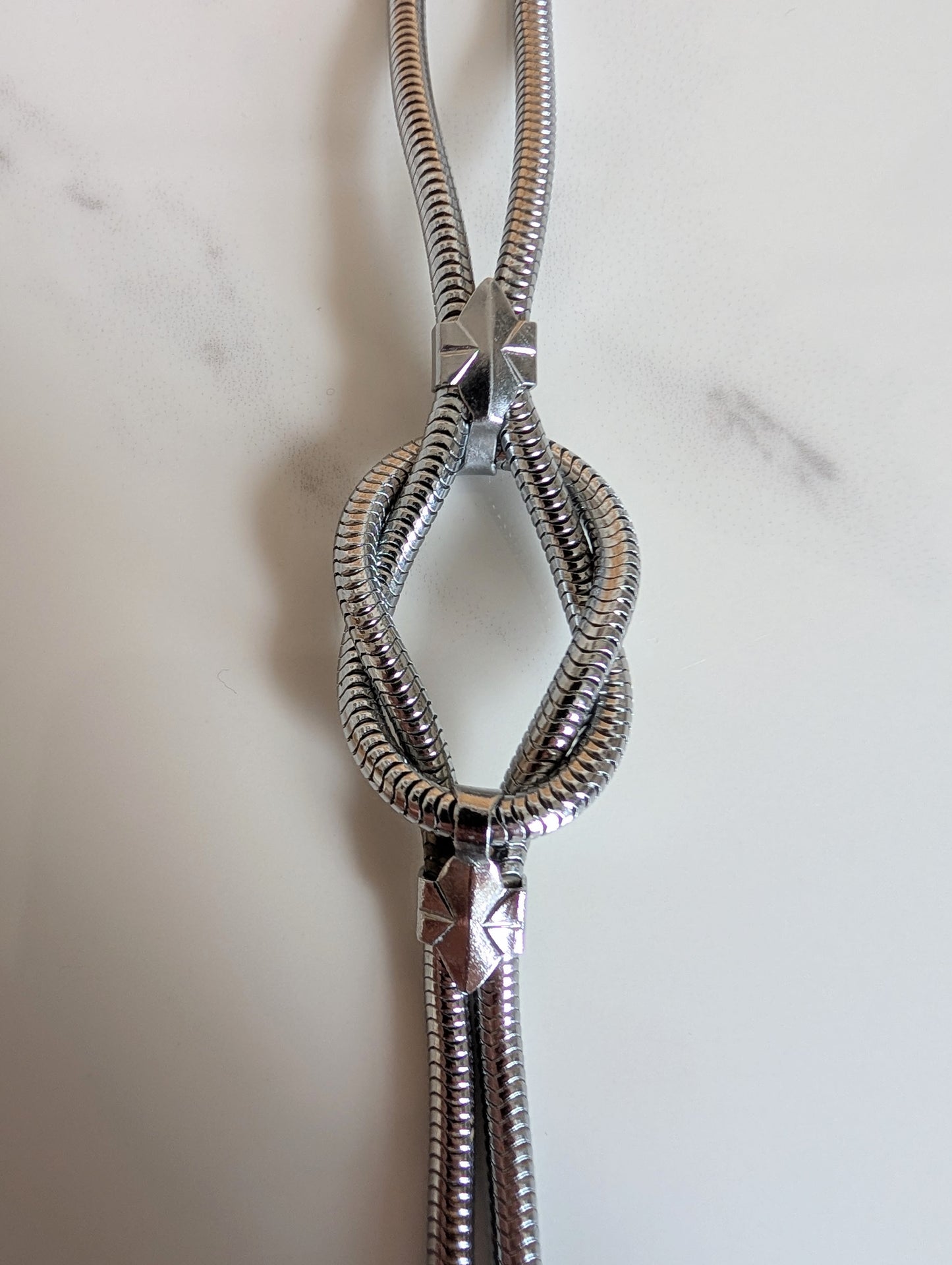Long Snake Chain Y Necklace