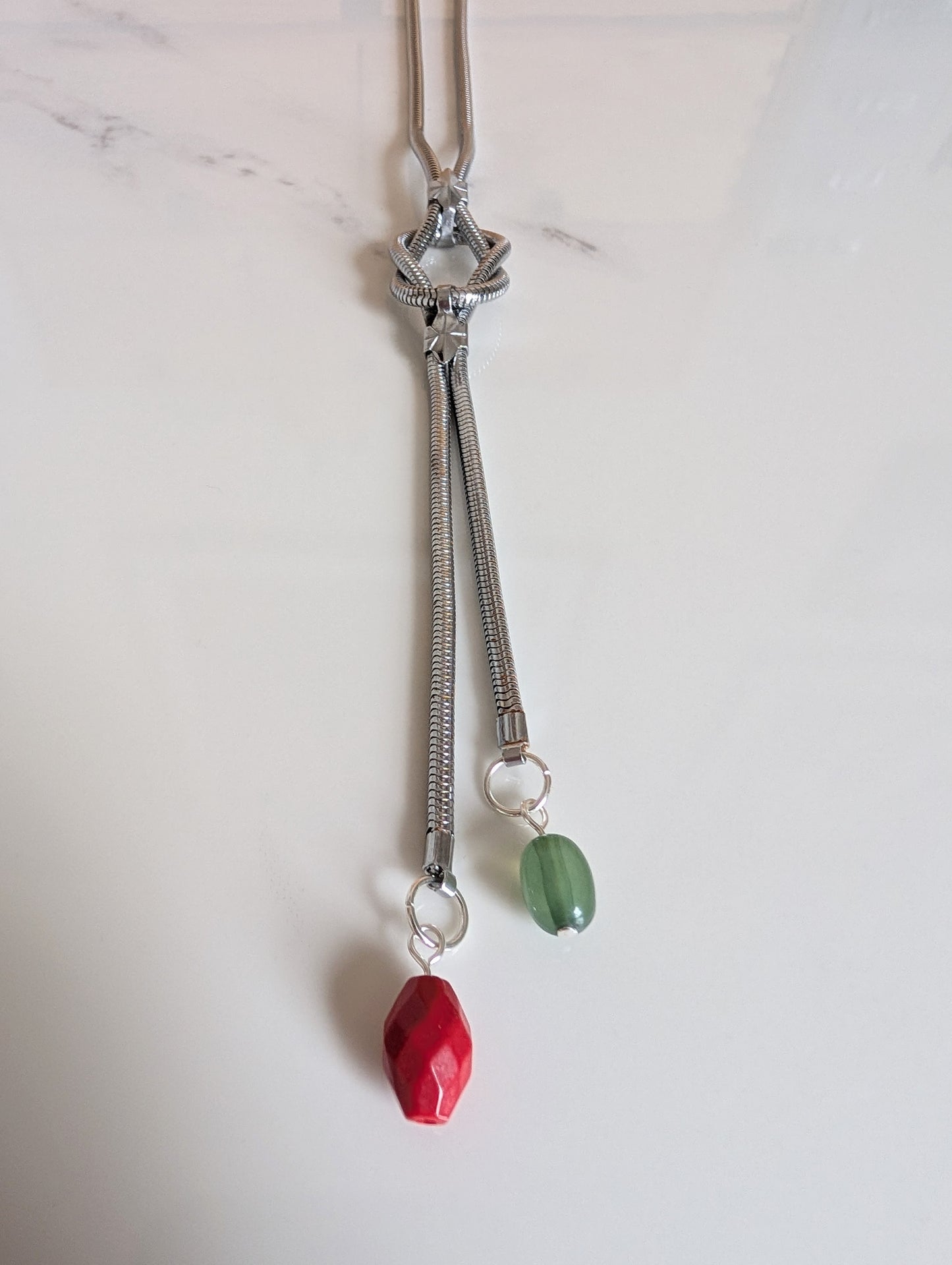 Long Snake Chain Y Necklace