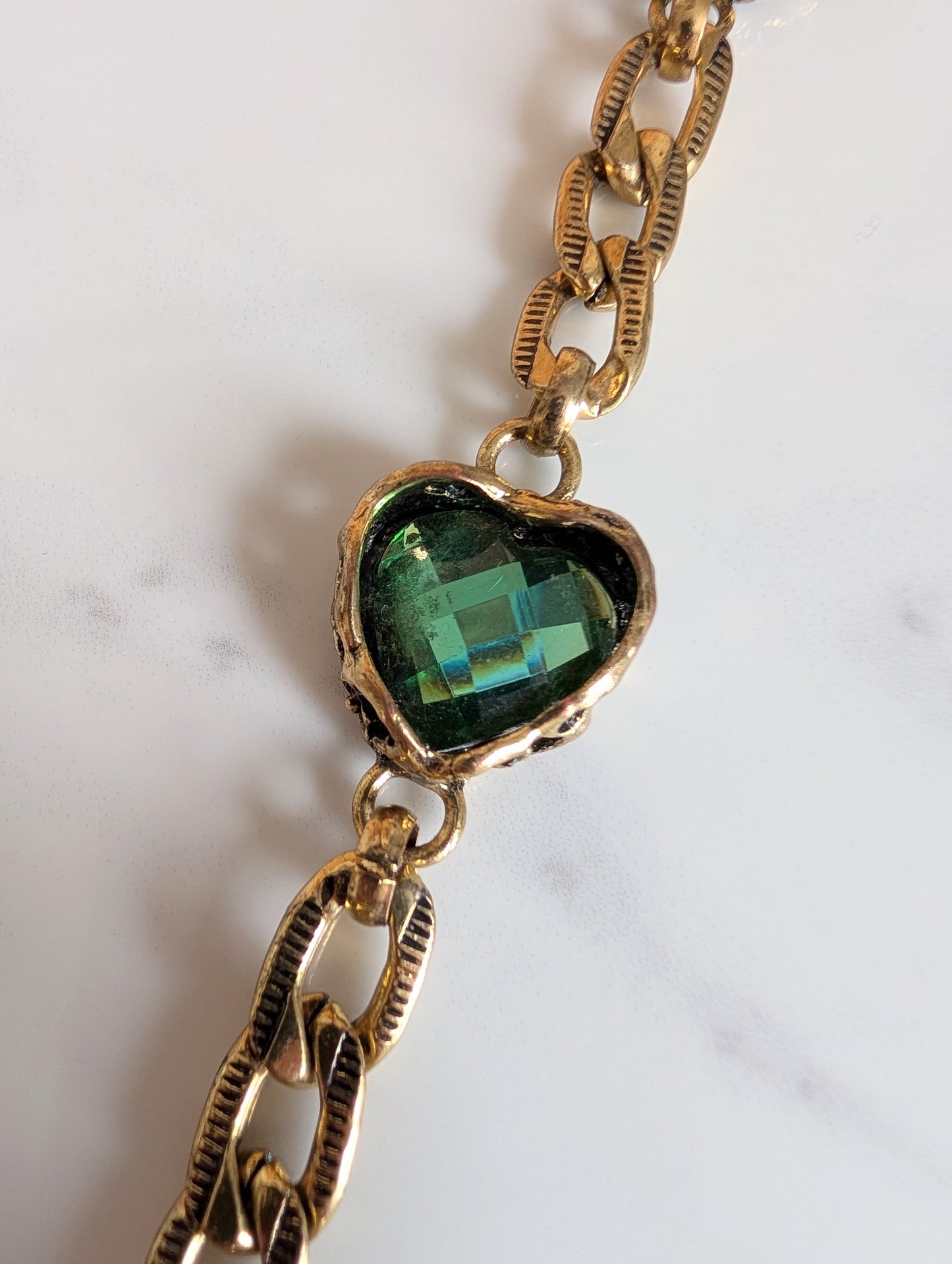 Earth Tone Jewelled Chain Bracelet