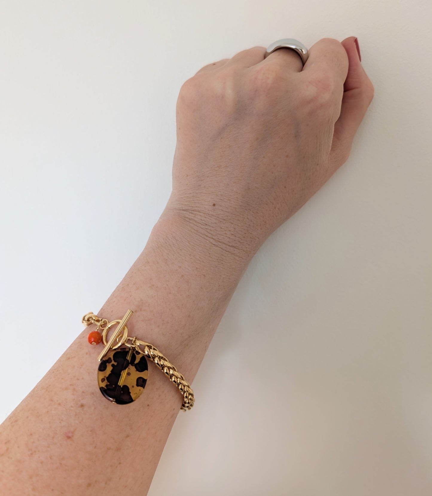 Tortoiseshell Charm Rope Bracelet
