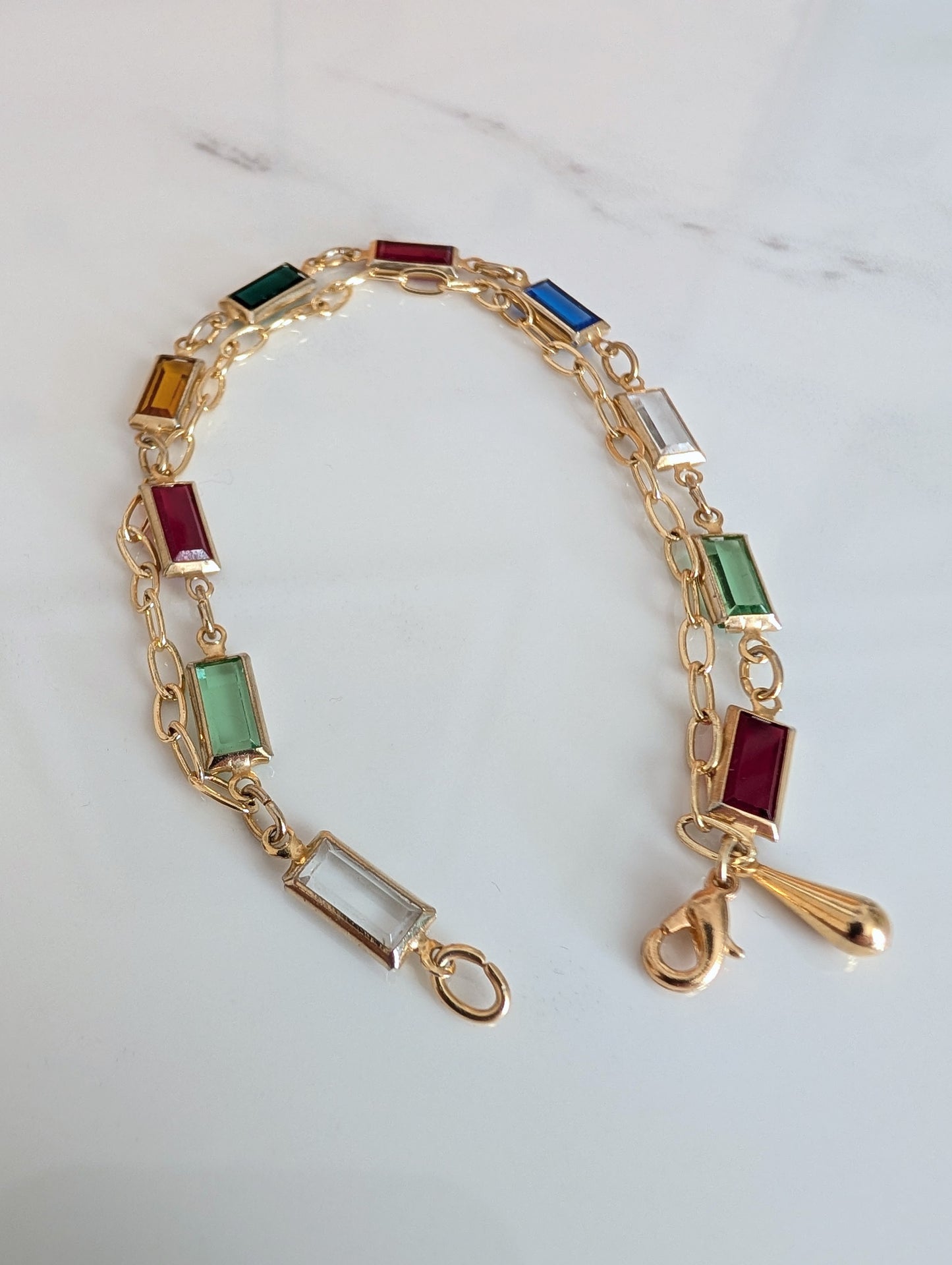 Colourful Elegant Multi-Row Bracelet