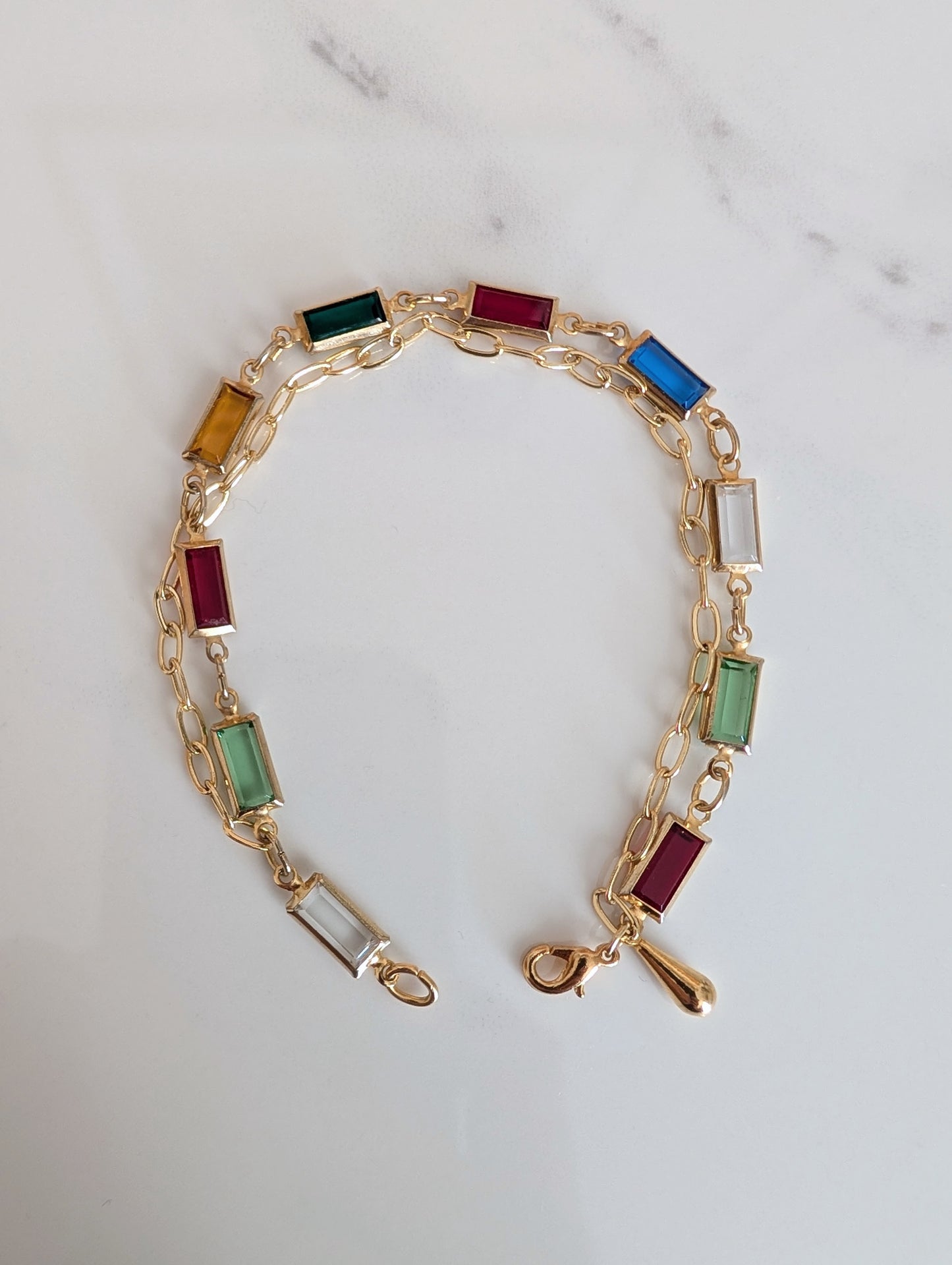 Colourful Elegant Multi-Row Bracelet