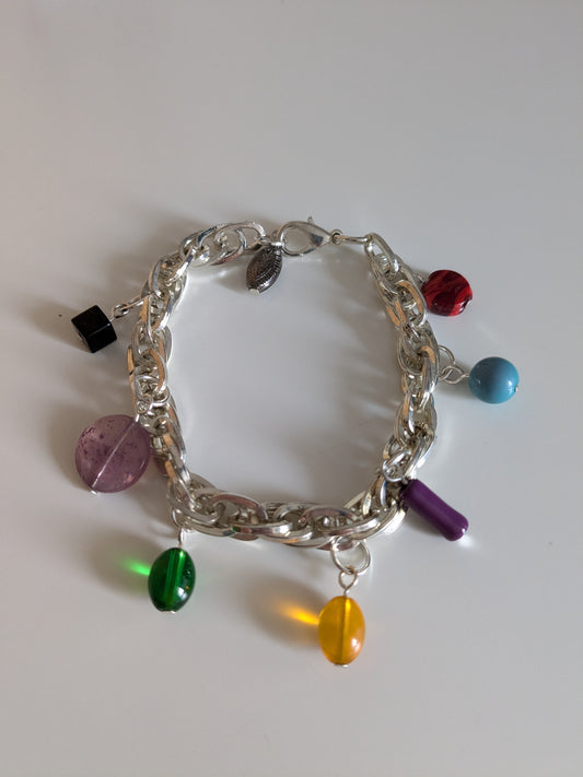 Chunky Colourful Charm Bracelet