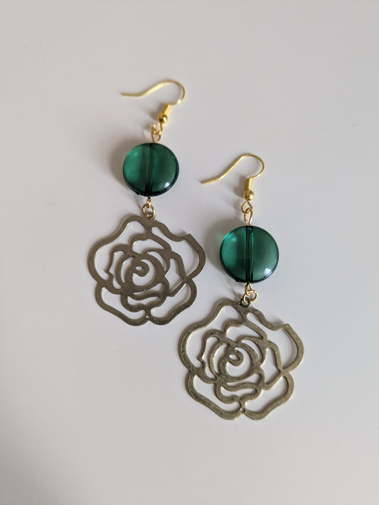 Rose Dangle Earrings