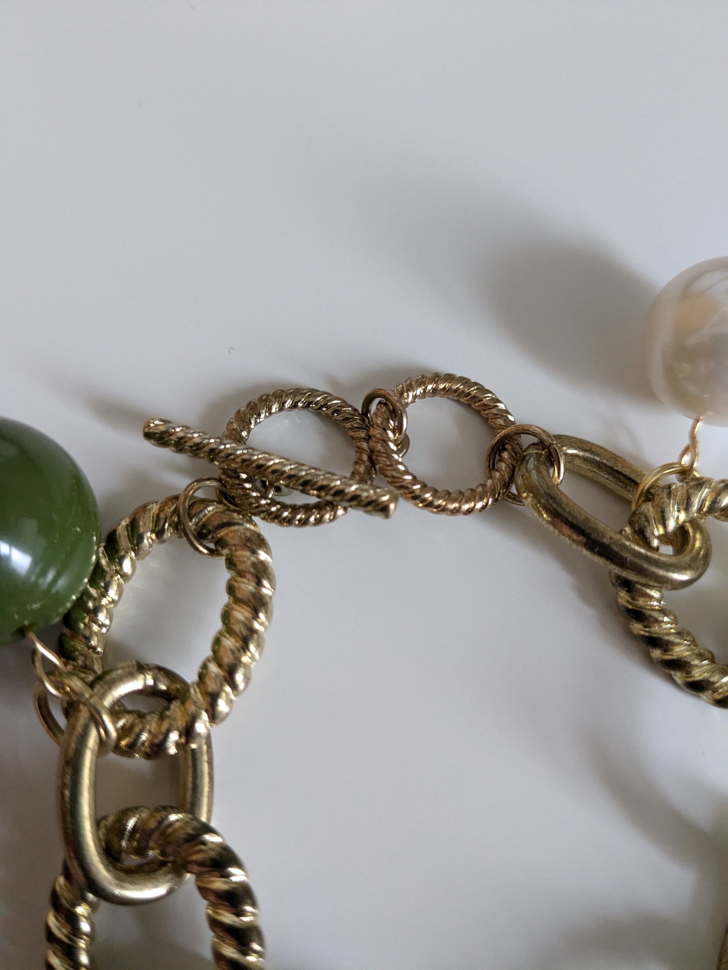 Chunky Charm Earth Tone Bracelet