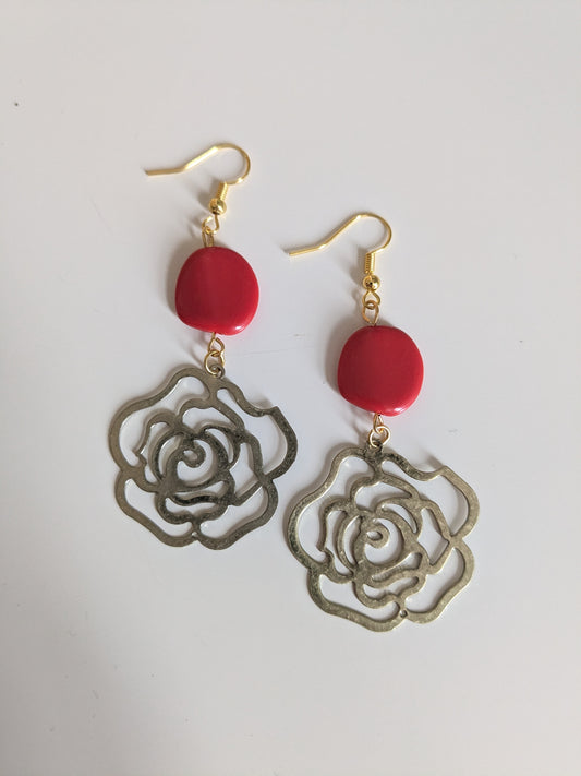 Rose Dangle Earrings