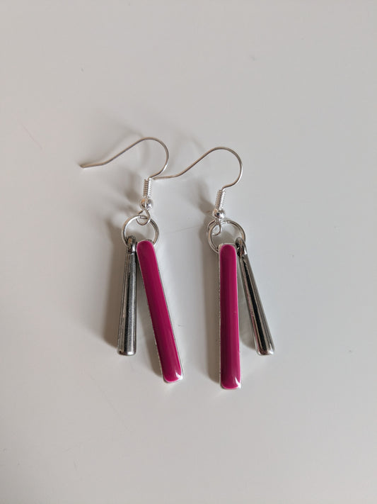 Double Charm Dangle Earrings