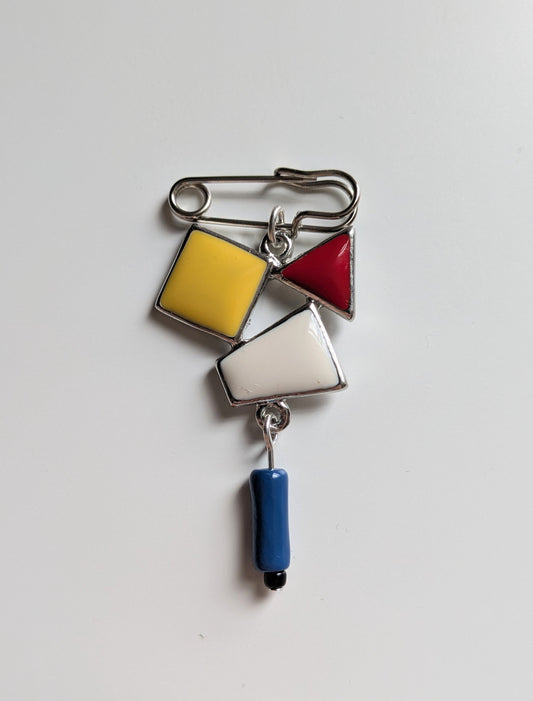 Abstract Pin Brooch