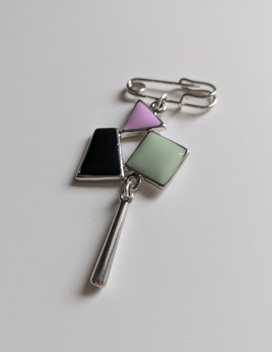 Abstract Pin Brooch