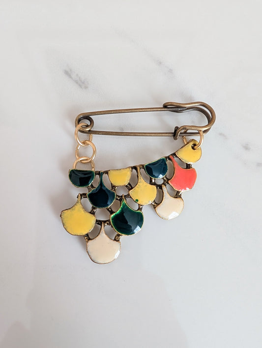 Colourful Drops Pin Brooch