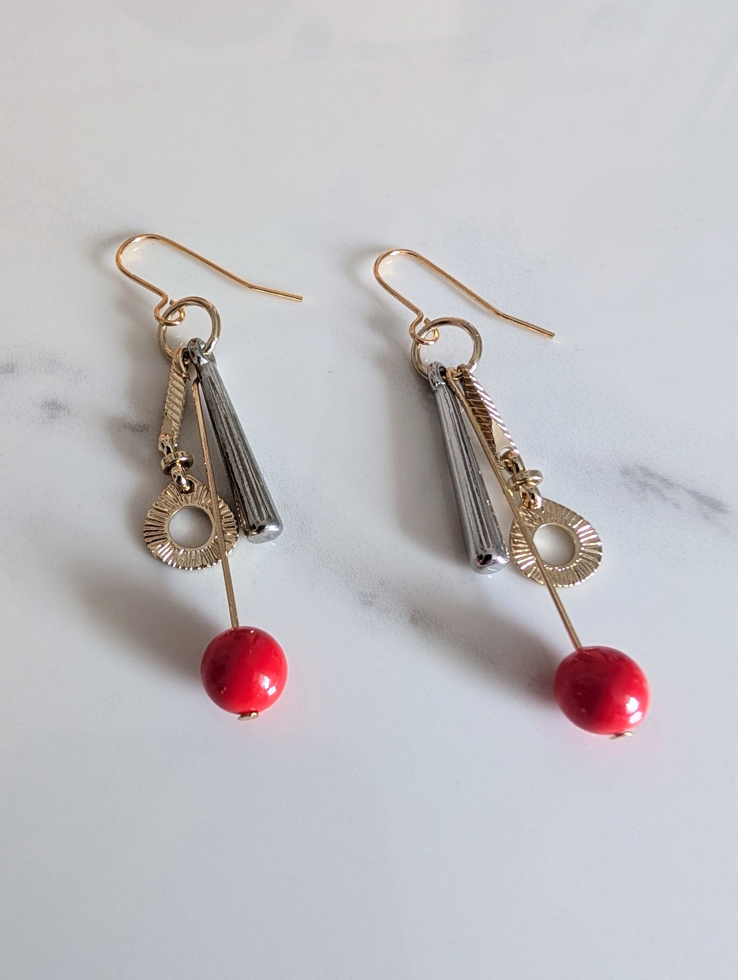 Fun Multi-Charm Dangle Earrings