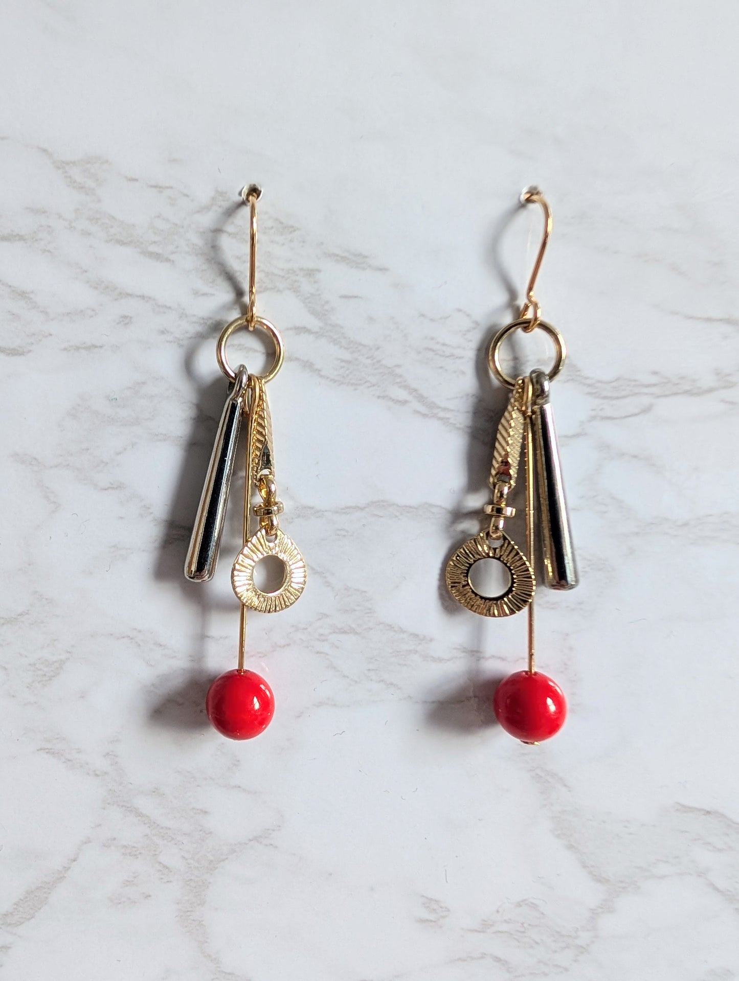 Fun Multi-Charm Dangle Earrings