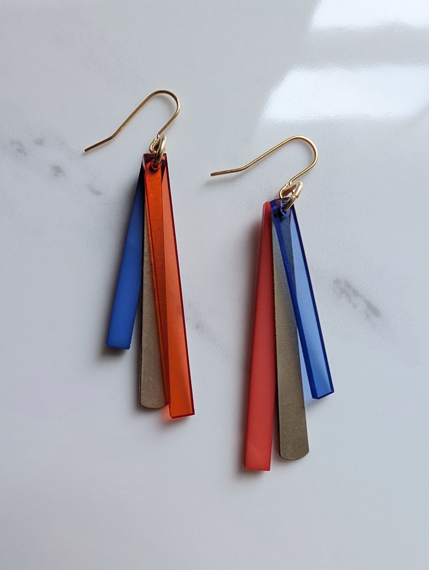 Acrylic Bar Earrings