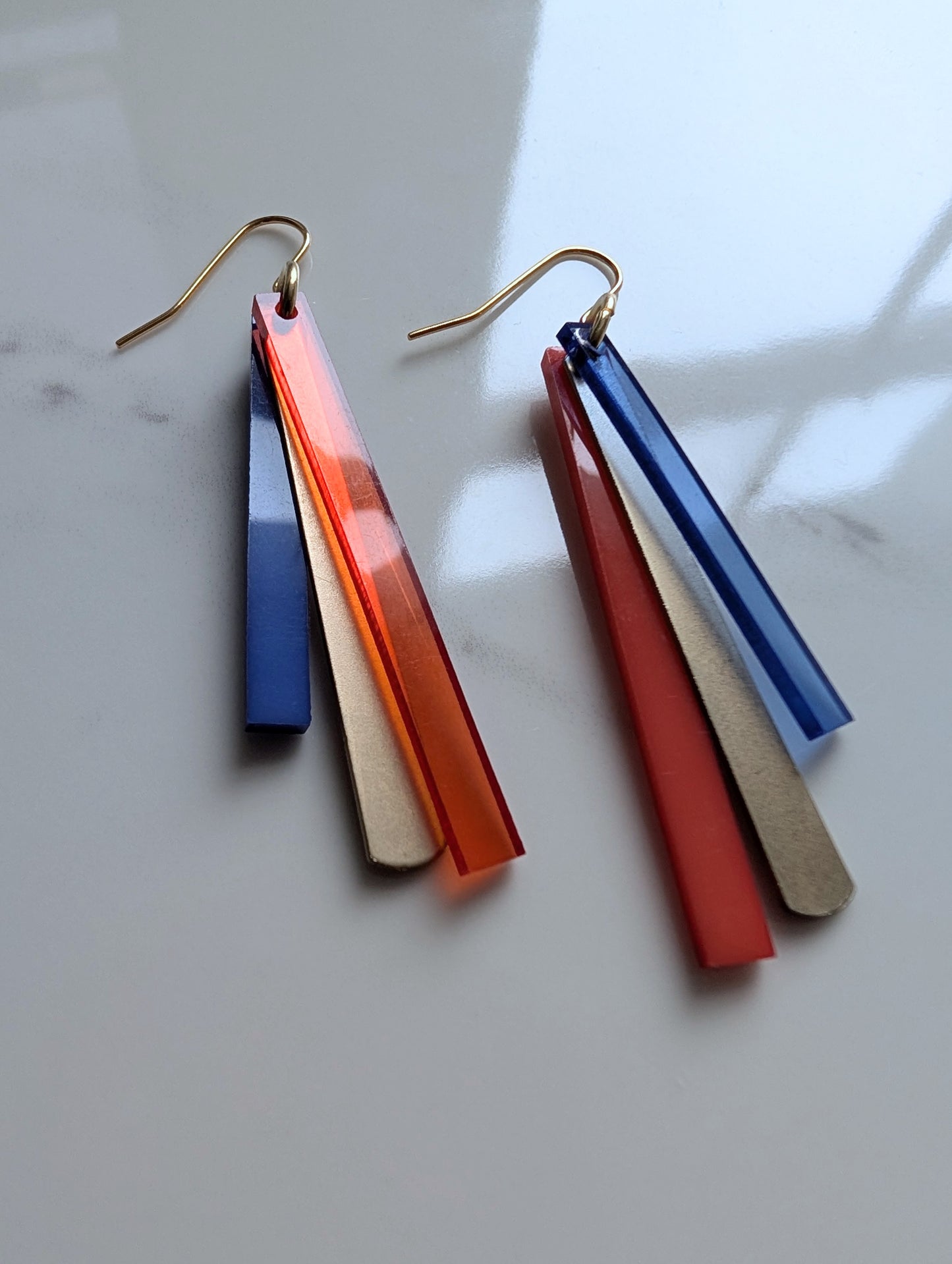 Acrylic Bar Earrings
